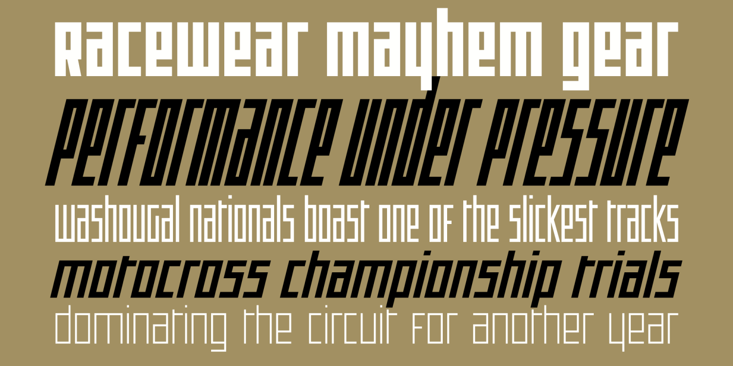 Offroad Font Poster #1