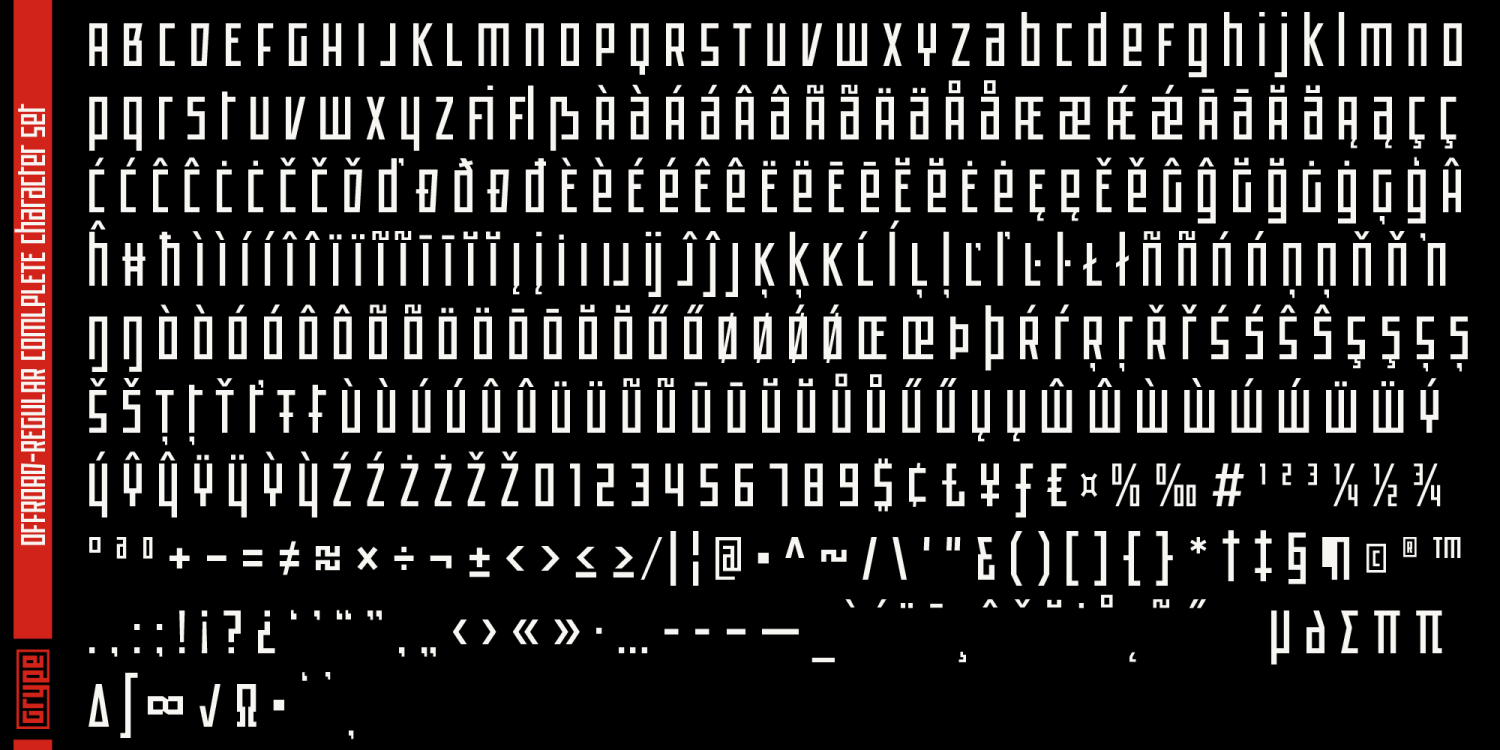 Offroad Font Poster #7