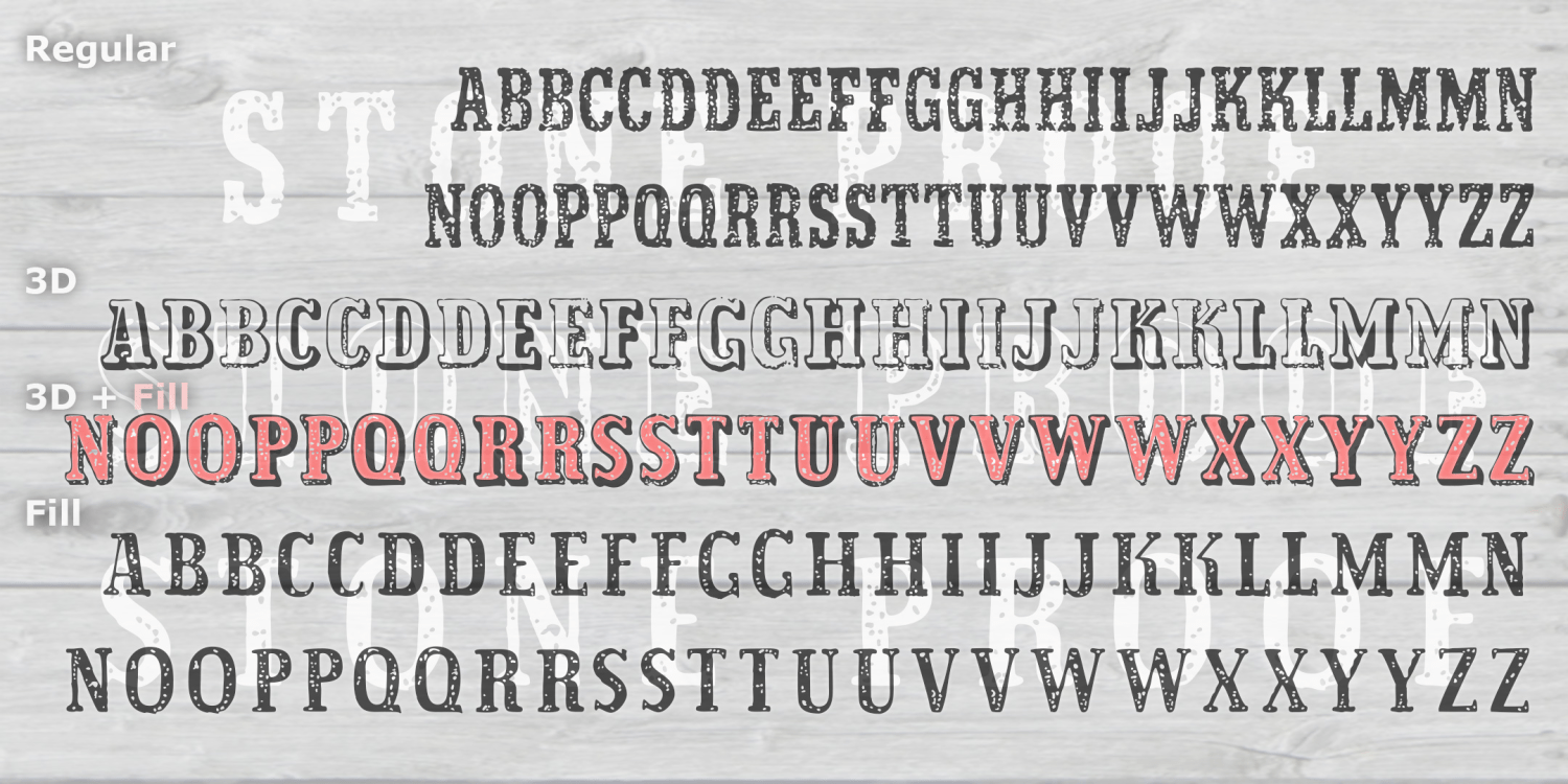 Stone Proof Font Family Poster