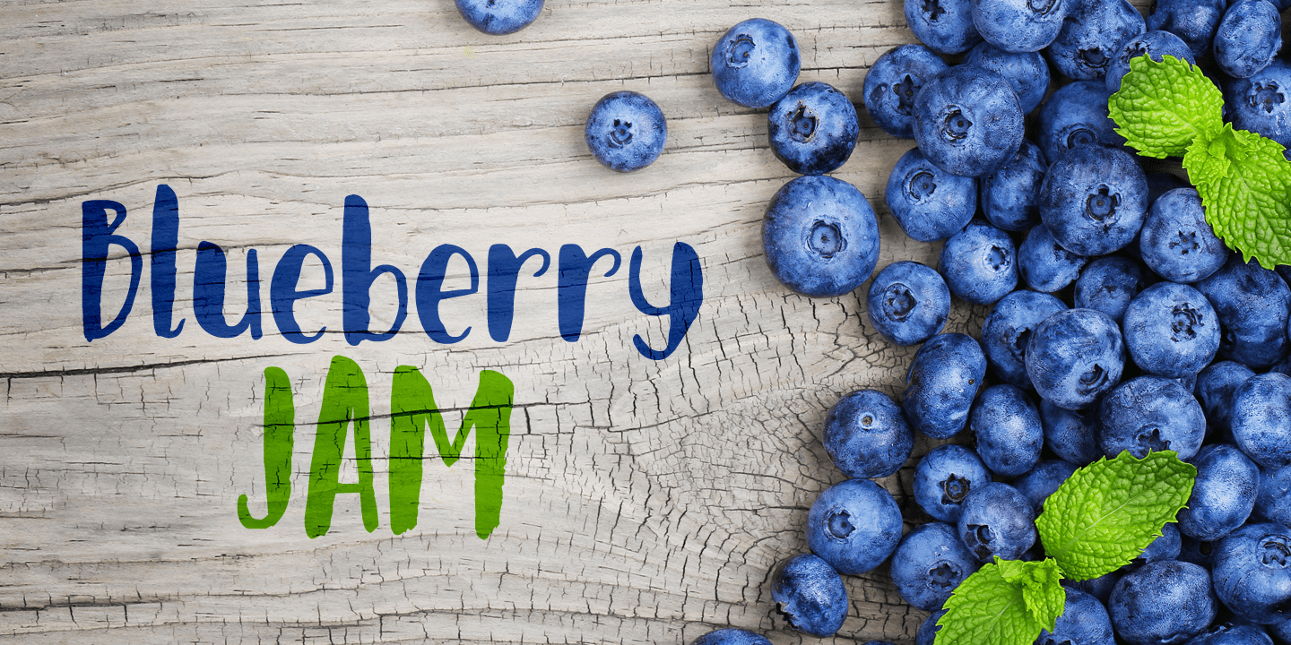 Blueberry Jam Font Poster #1