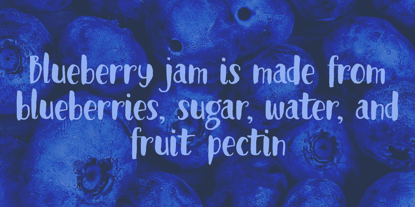 Blueberry Jam Font Poster #1