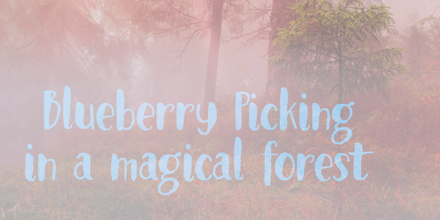 Blueberry Jam Font Poster #1