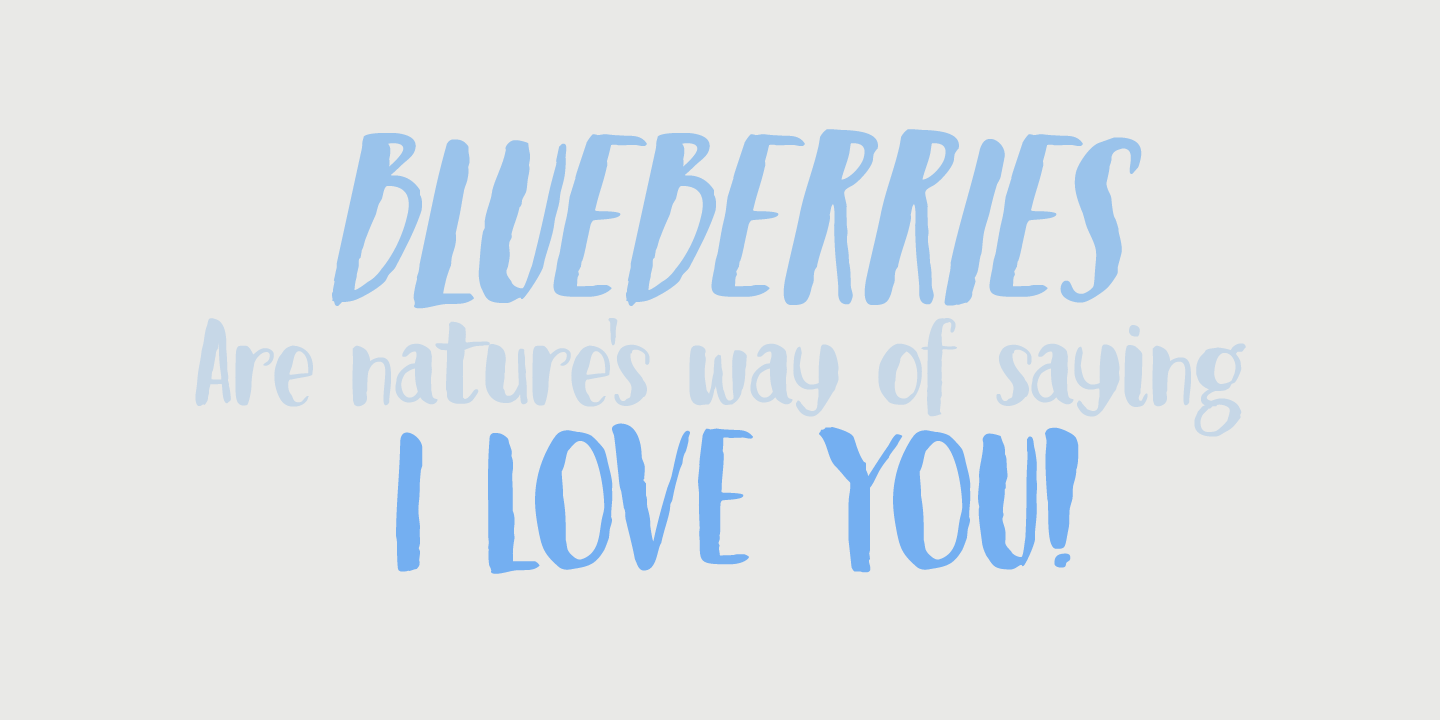Blueberry Jam Font Poster #1
