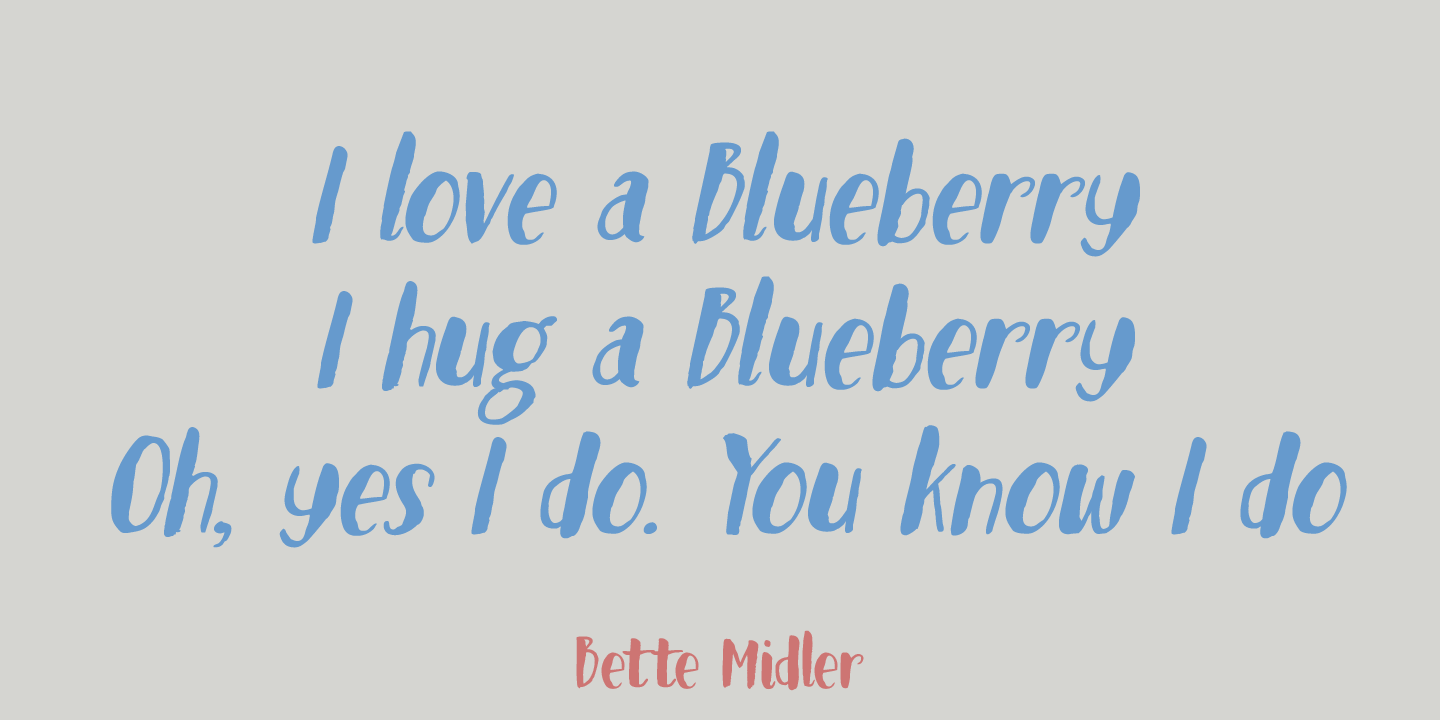 Blueberry Jam Font Poster #1