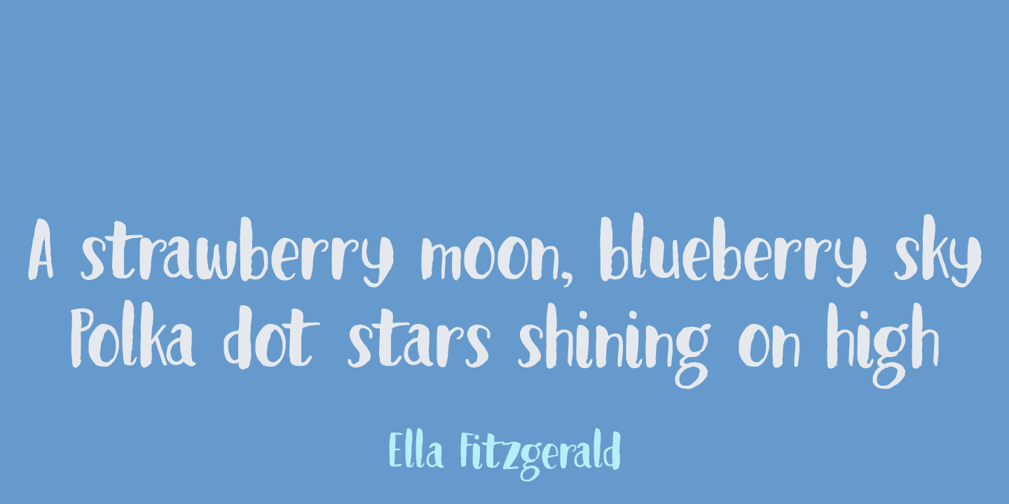 Blueberry Jam Font Poster #1