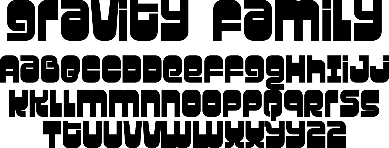 Gravity Font Poster #1