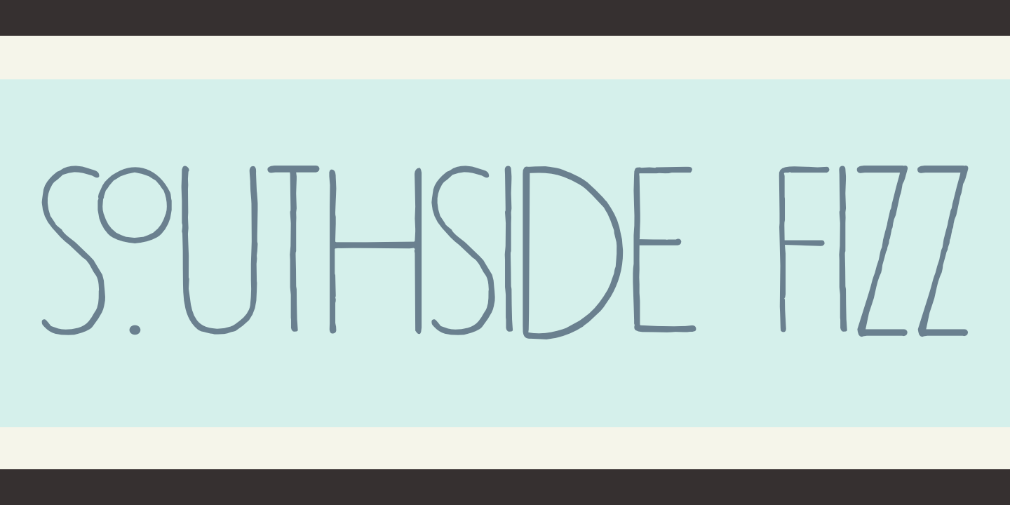 Southside Fizz Font Poster #1