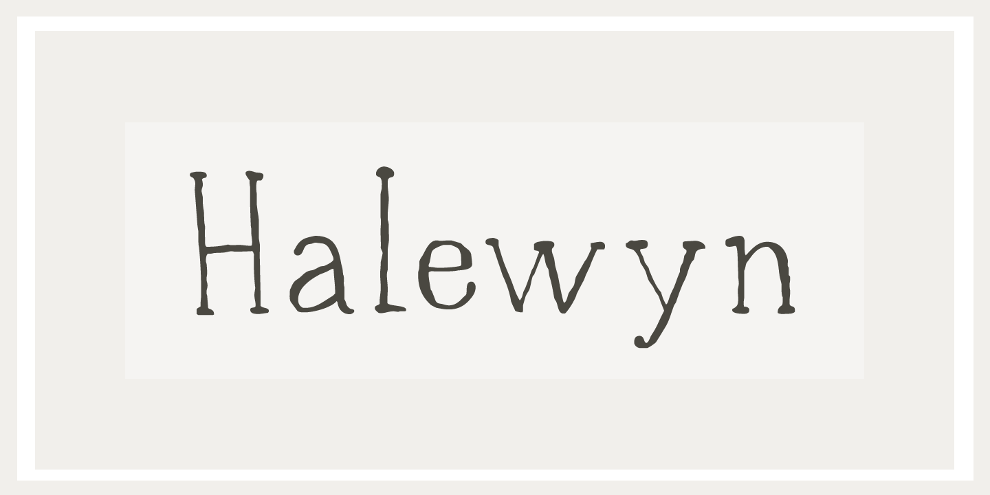 Halewyn Font Poster #1