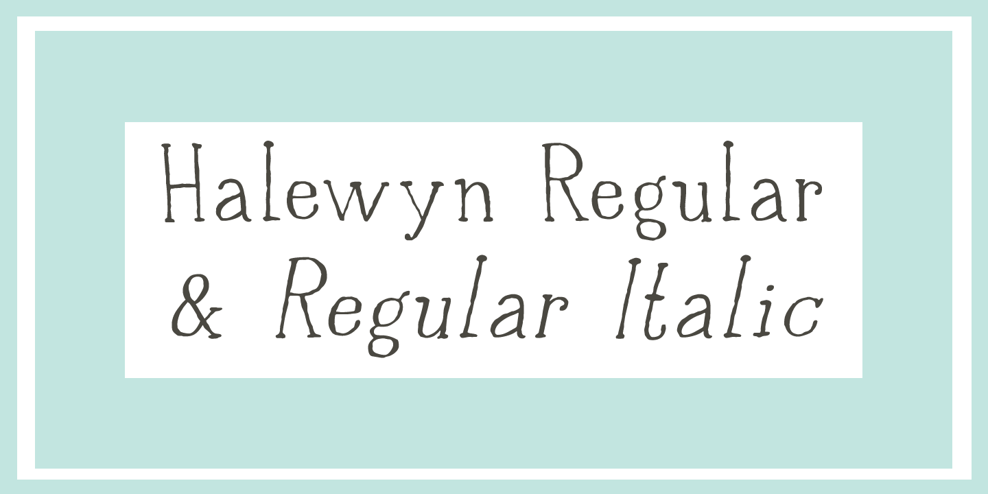 Halewyn Font Poster #1