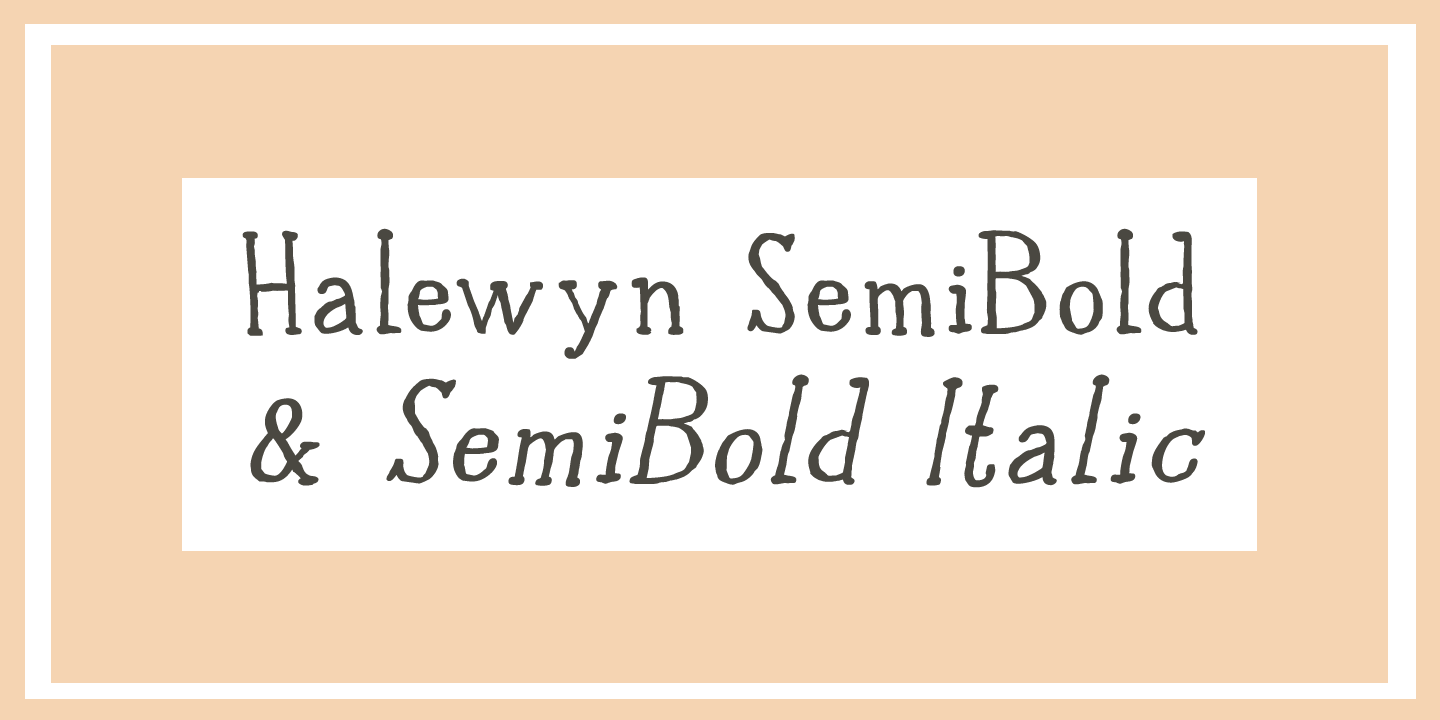 Halewyn Font Poster #1