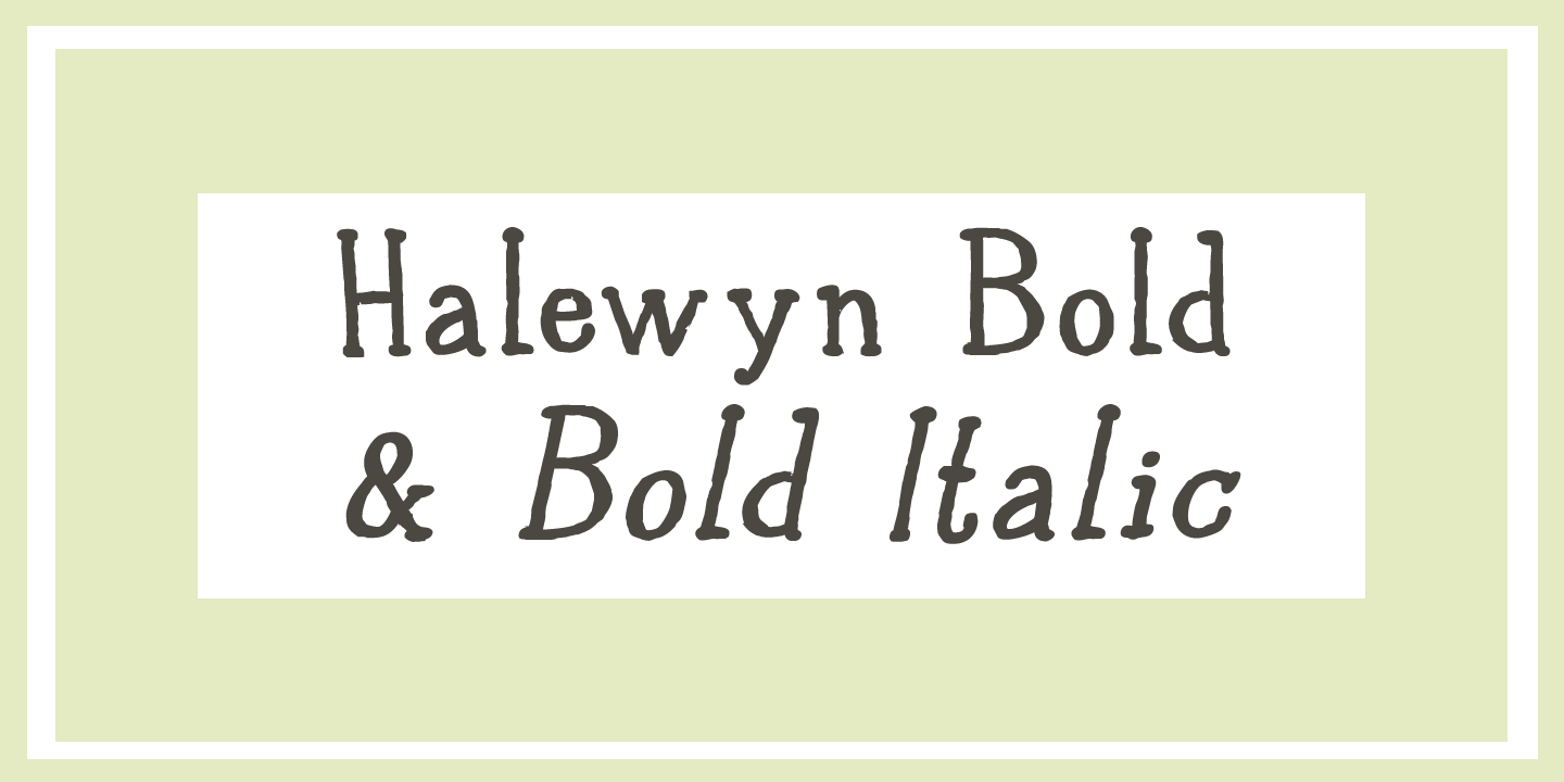 Halewyn Font Poster #1