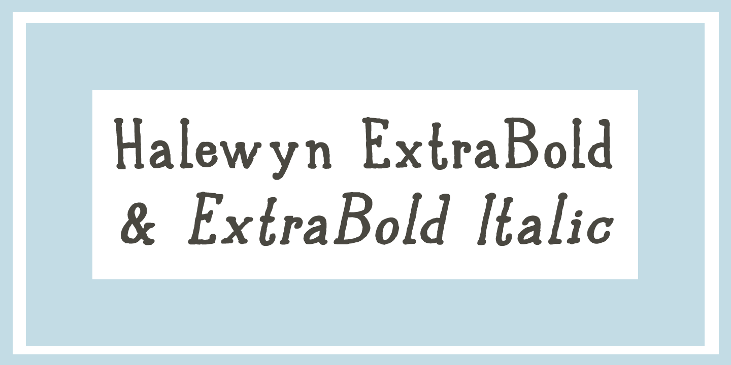 Halewyn Font Poster #1