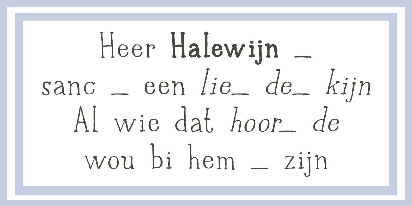 Halewyn Font Poster #1