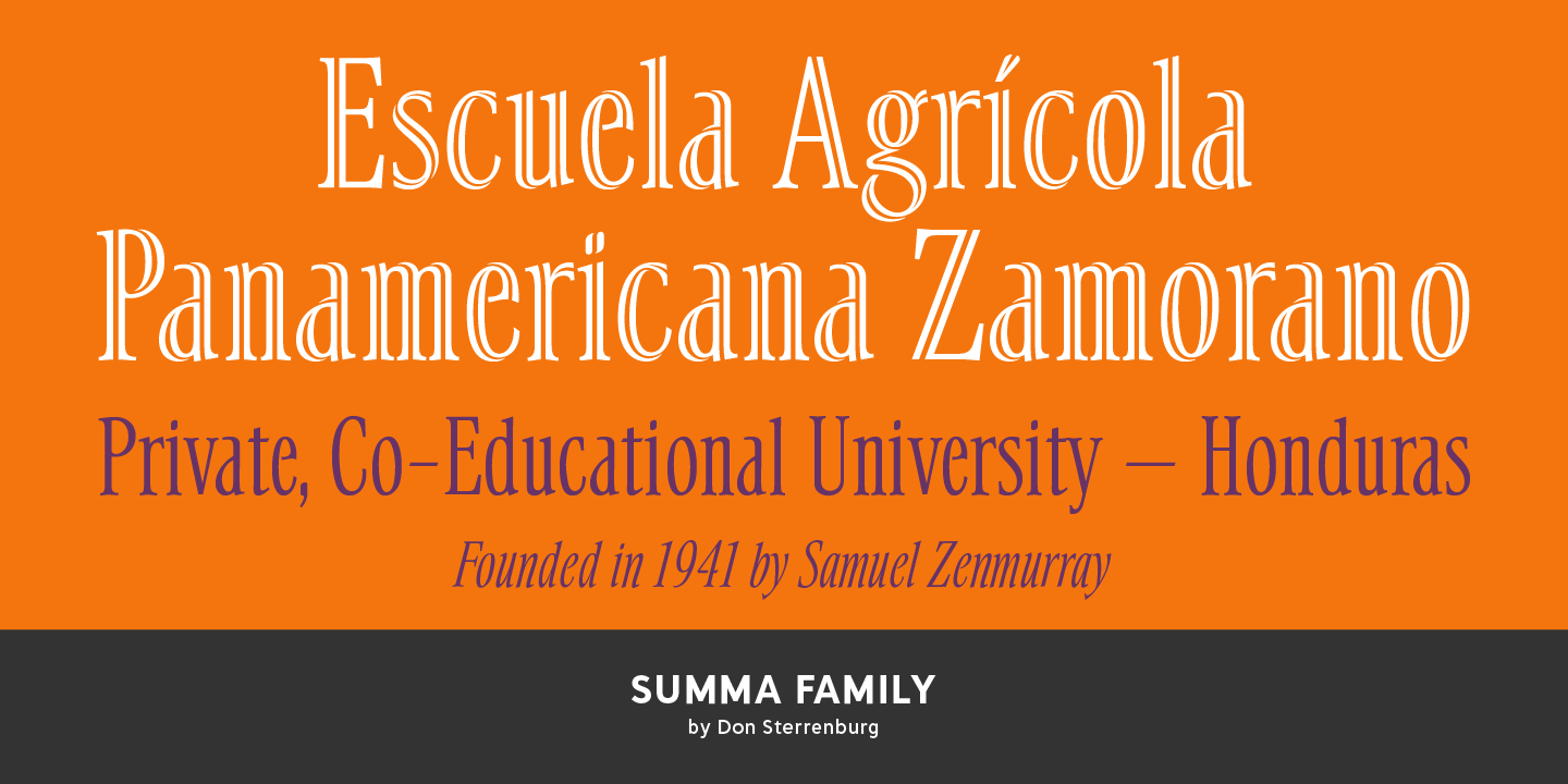 Summa Font Poster #1