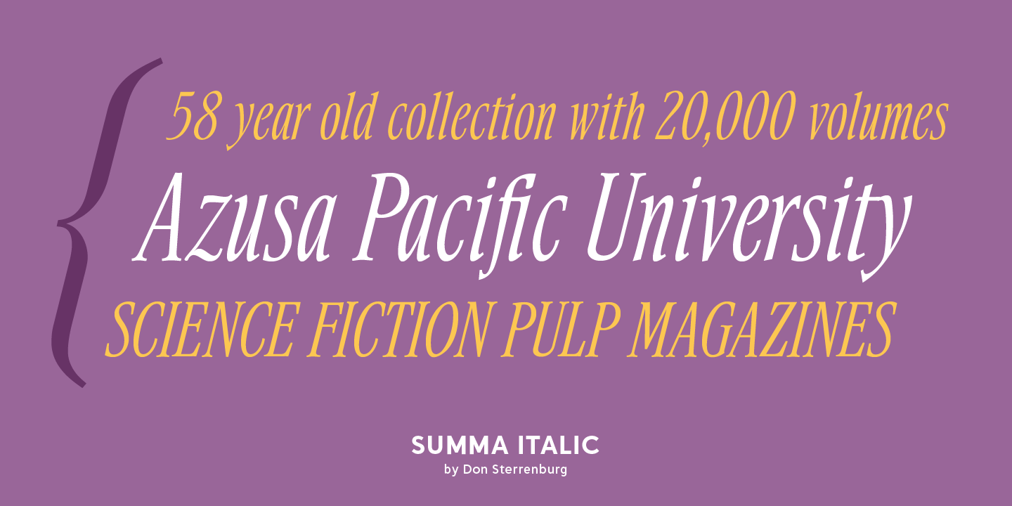 Summa Font Poster #1