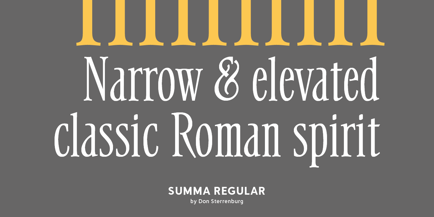 Summa Font Poster #1