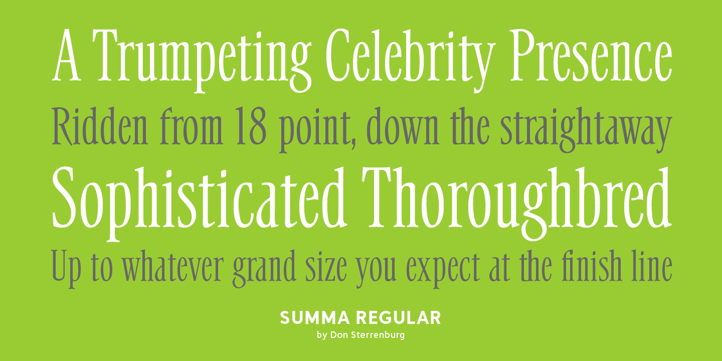 Summa Font Poster #1