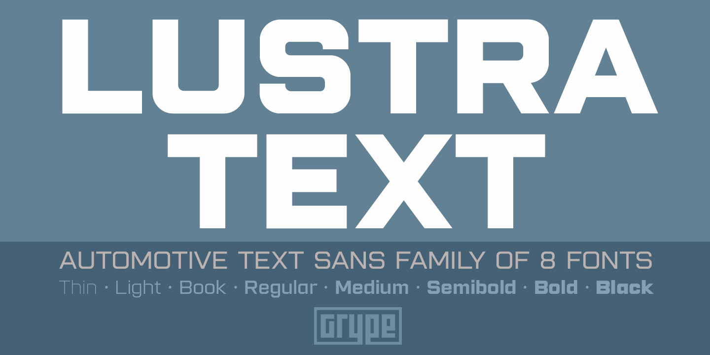 Lustra Text Font Poster #1