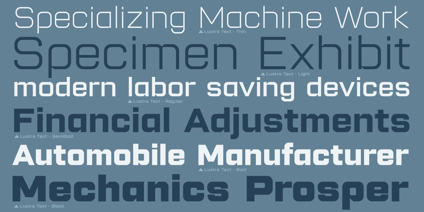Lustra Text Font Poster #1