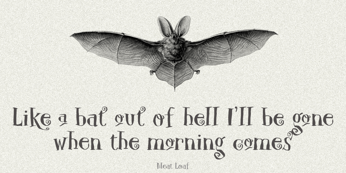 Carpe Noctem Font Poster #1