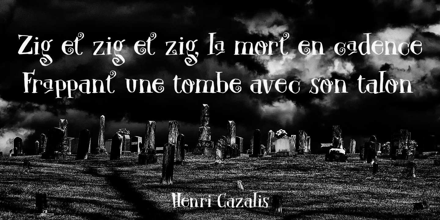 Carpe Noctem Font Poster #1