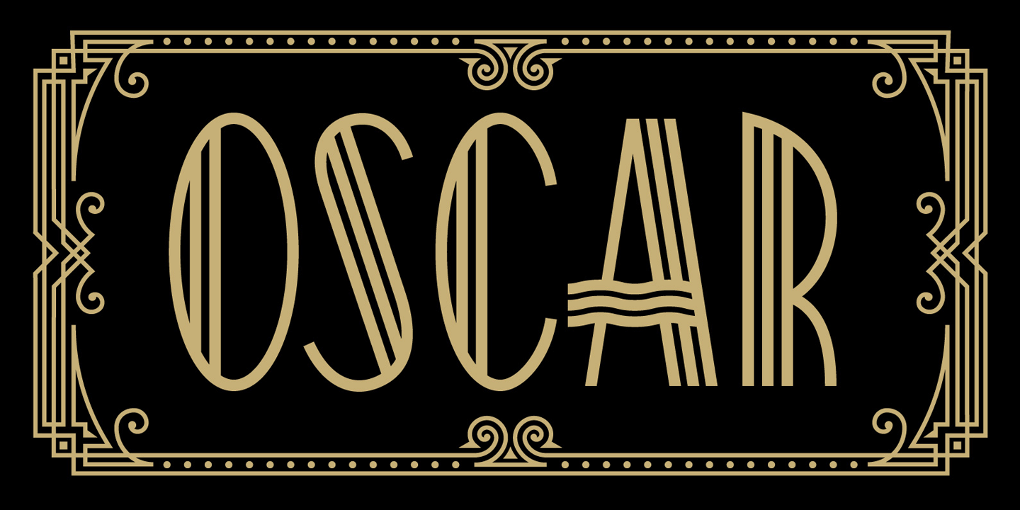 Oscar Font Poster #1