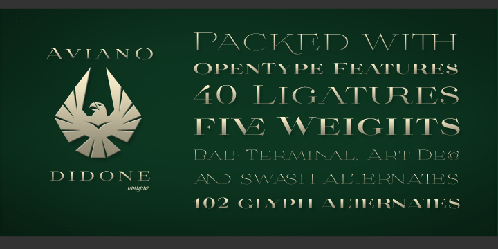Aviano Didone Font Poster #1