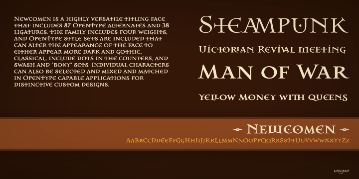 Newcomen Font Poster #1