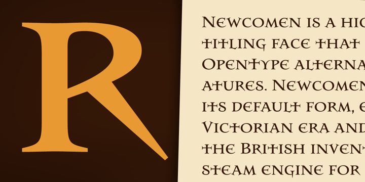 Newcomen Font Poster #1