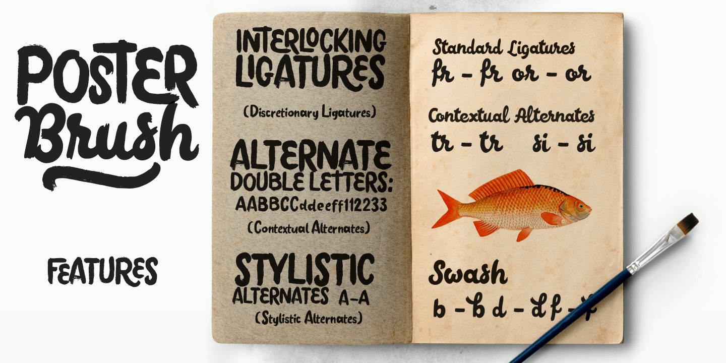 Poster Brush Font Poster #1