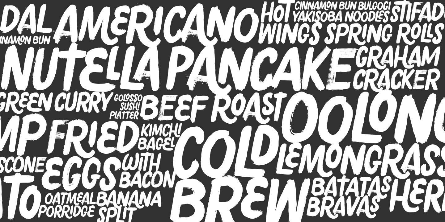 Poster Brush Font Poster #1