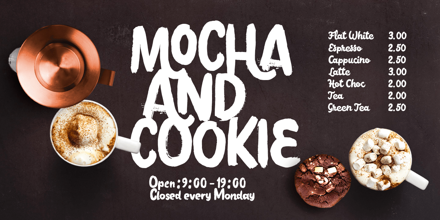 Poster Brush Font Poster #1