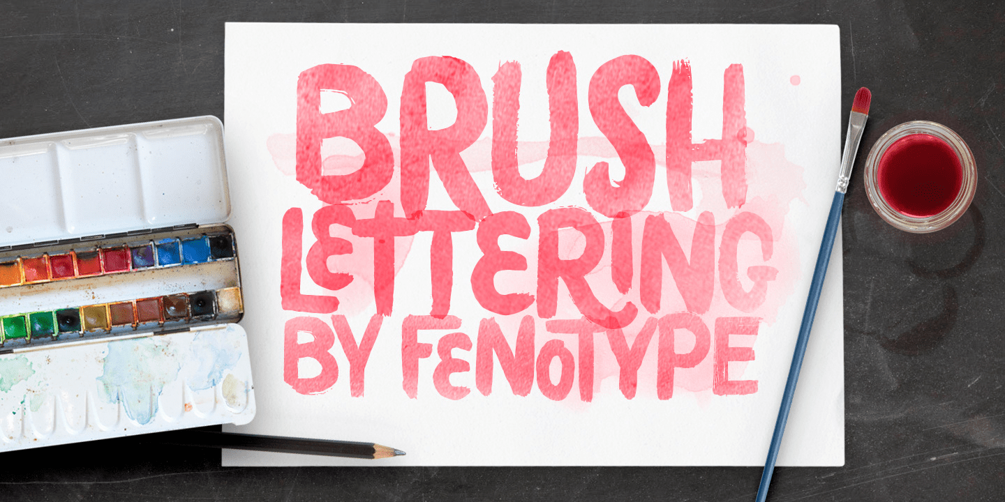 Poster Brush Font Poster #1
