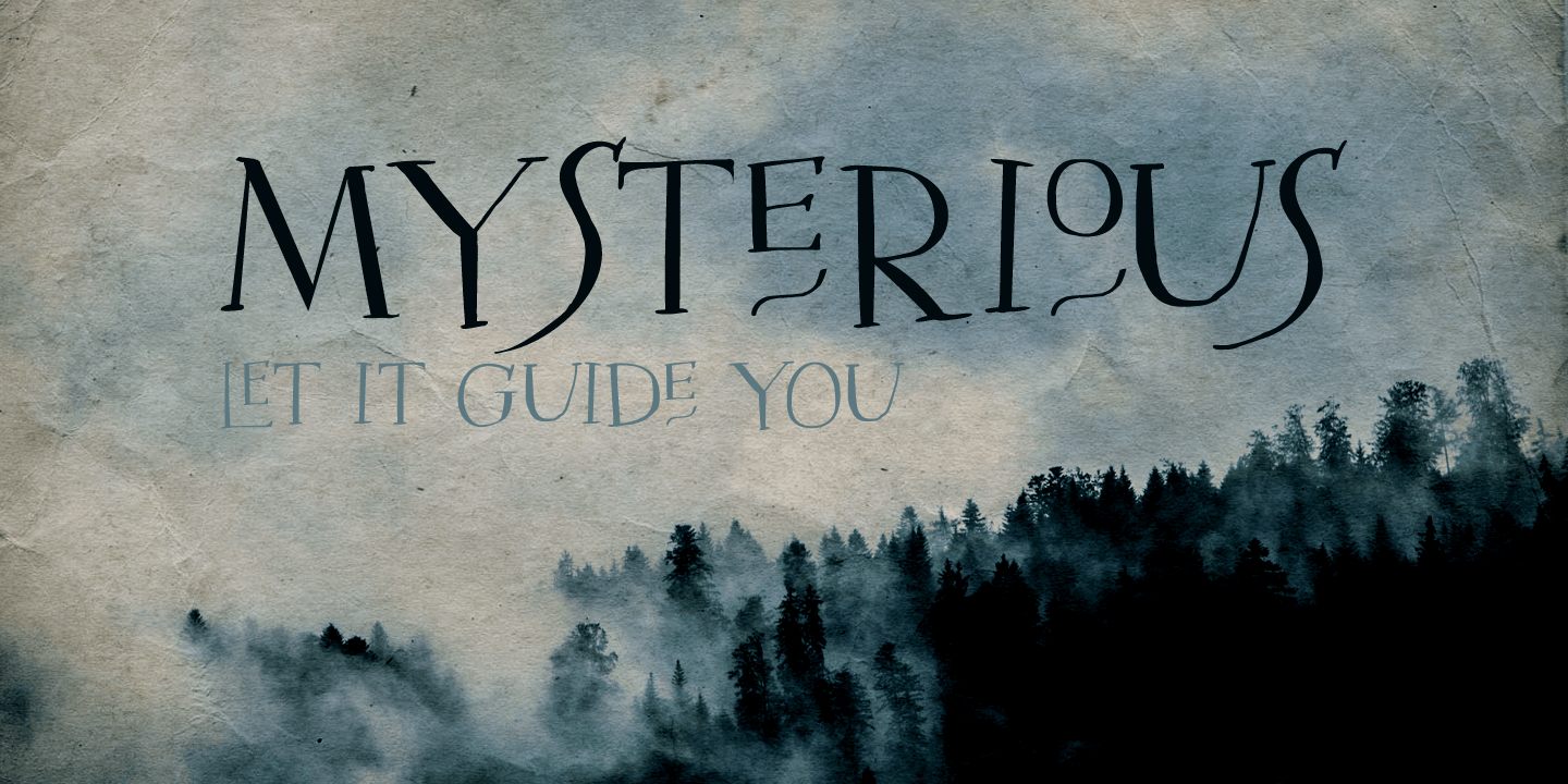 Mysterious Font Poster #1