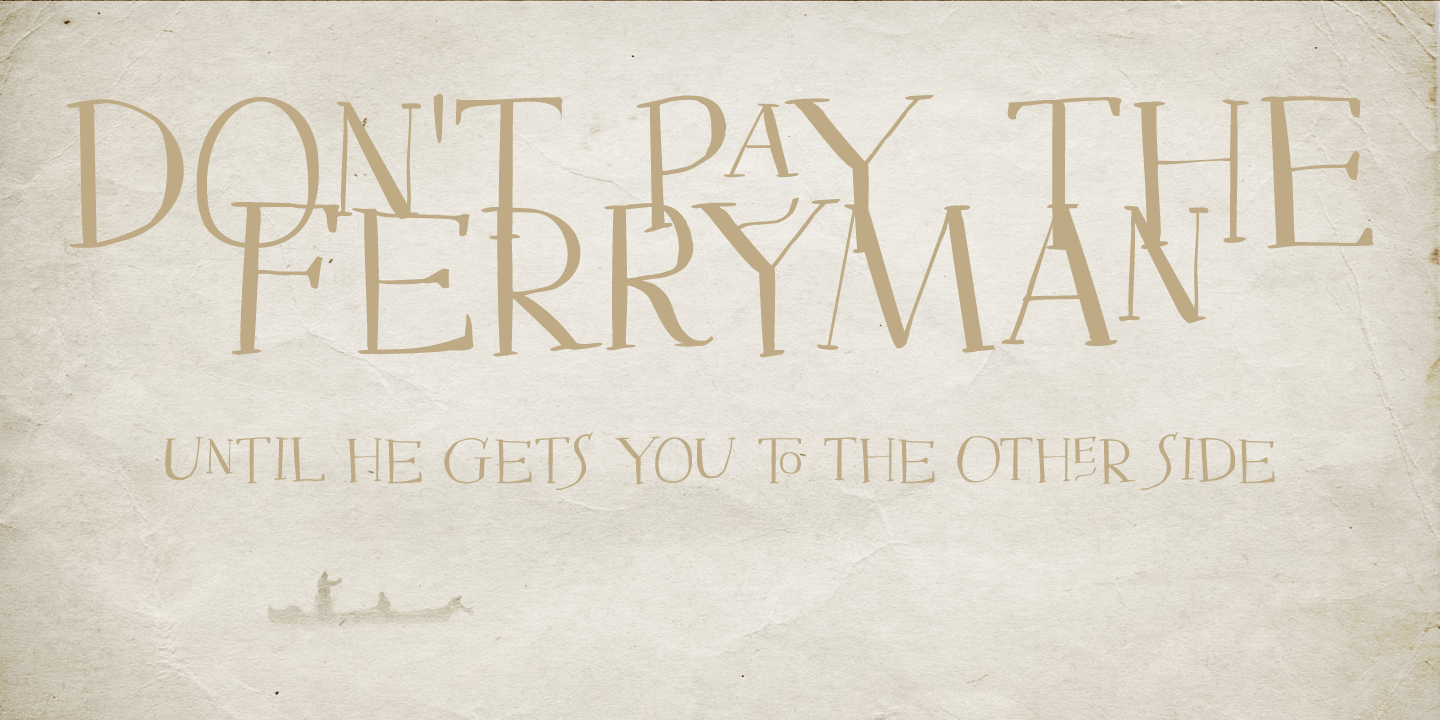 Mysterious Font Poster #1