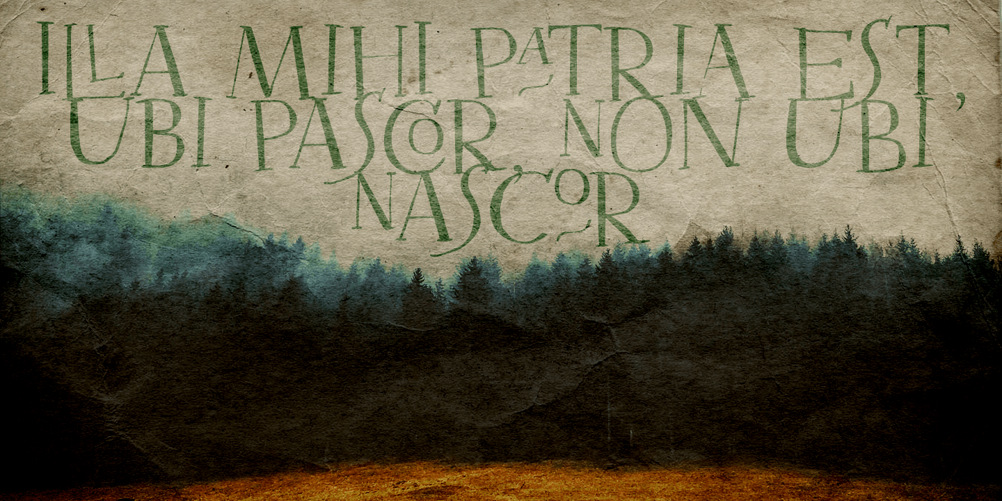 Mysterious Font Poster #1