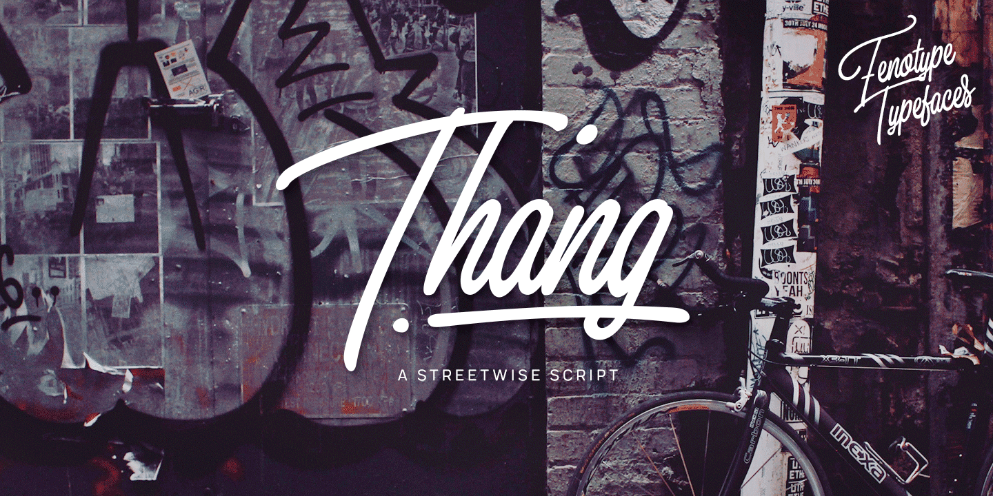 Thang Font Family Poster