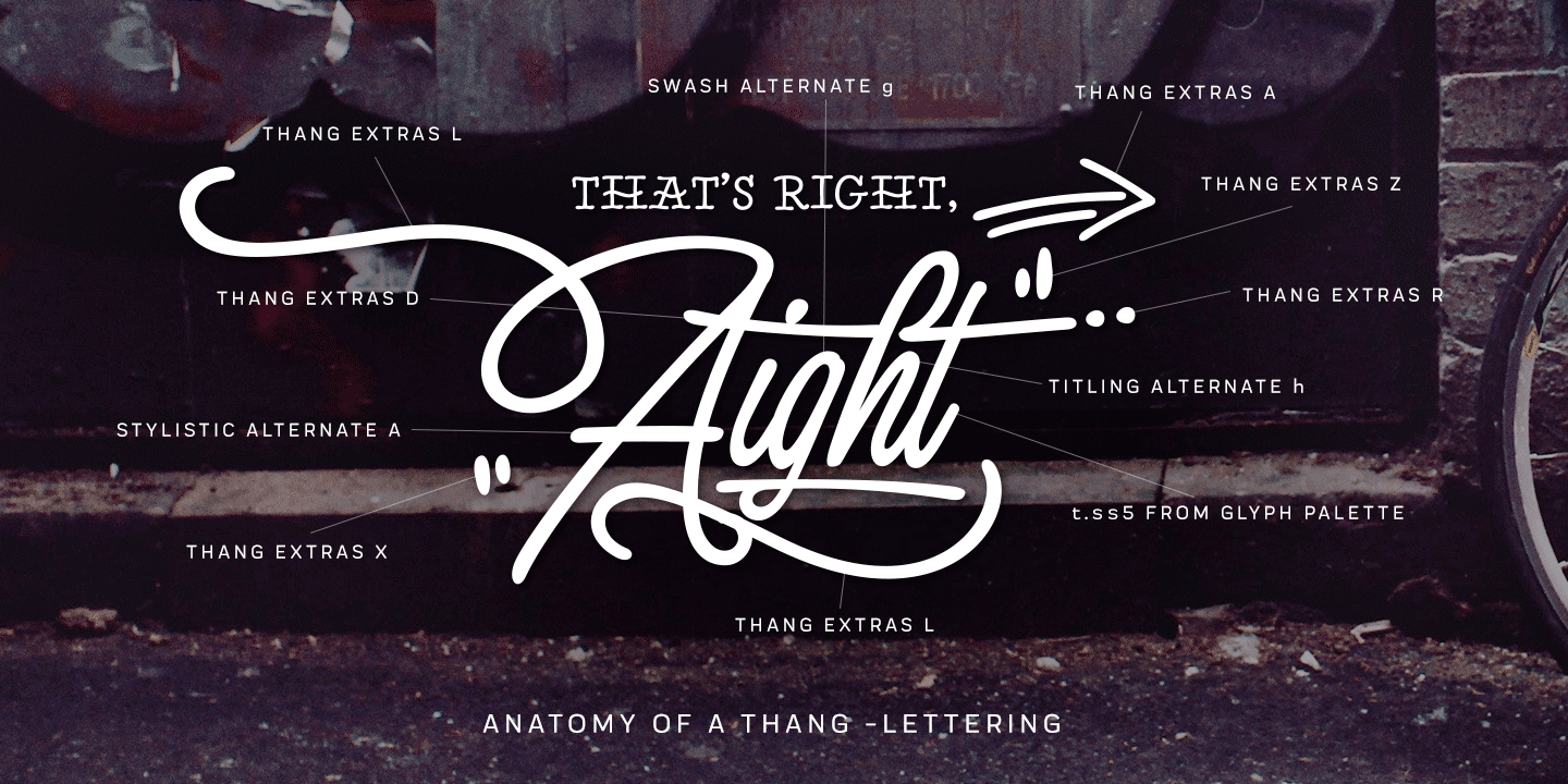 Thang Font Poster #1