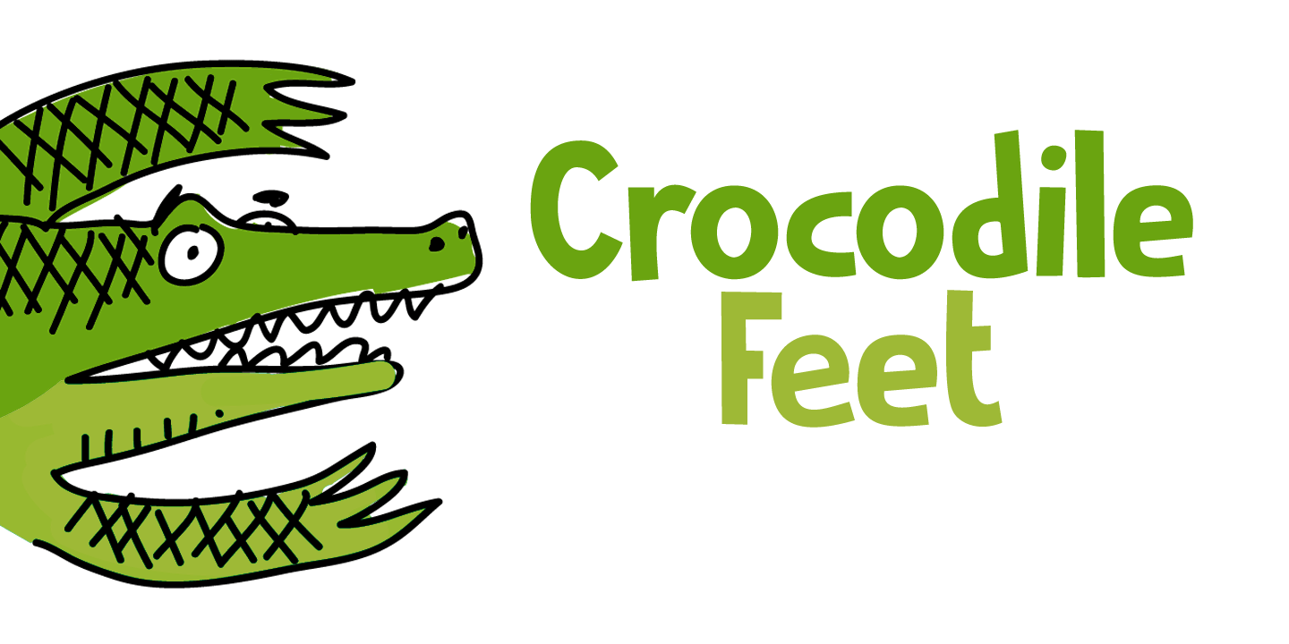 Crocodile Feet Font Poster #1