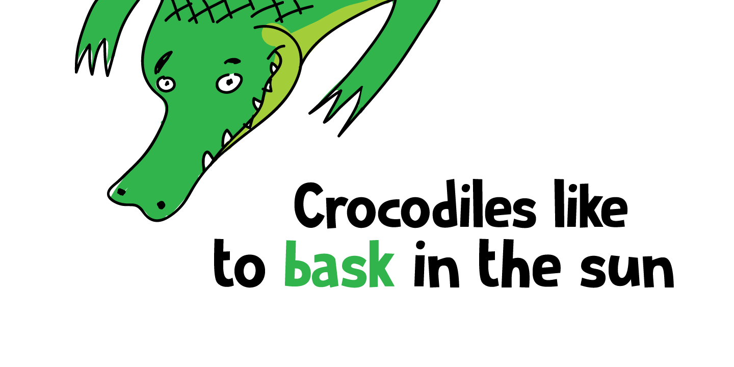 Crocodile Feet Font Poster #1