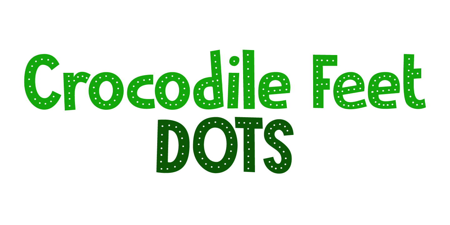 Crocodile Feet Font Poster #1