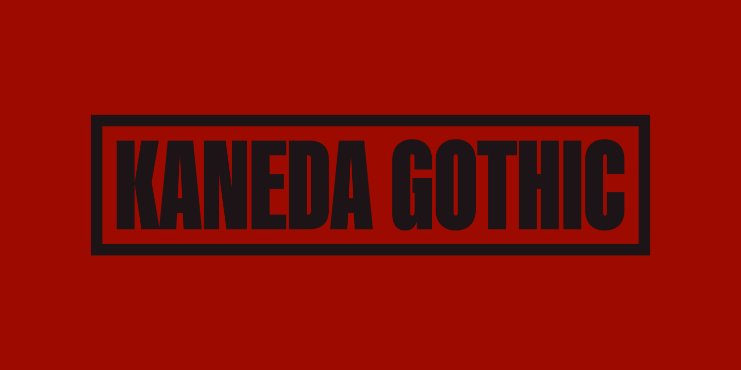 Kaneda Gothic Font Poster #1