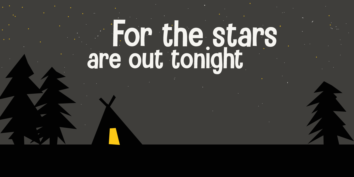 Camping Holiday Font Poster #1