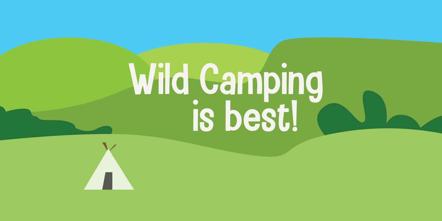 Camping Holiday Font Poster #1