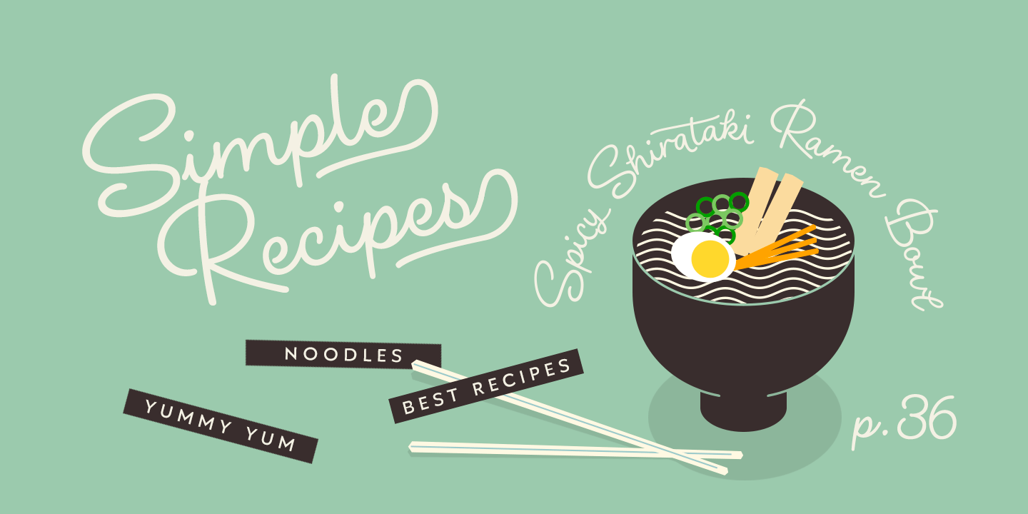 Shirataki Font Poster #1