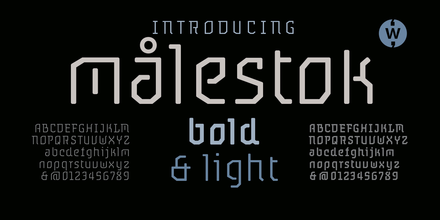 Målestok Font Poster #1