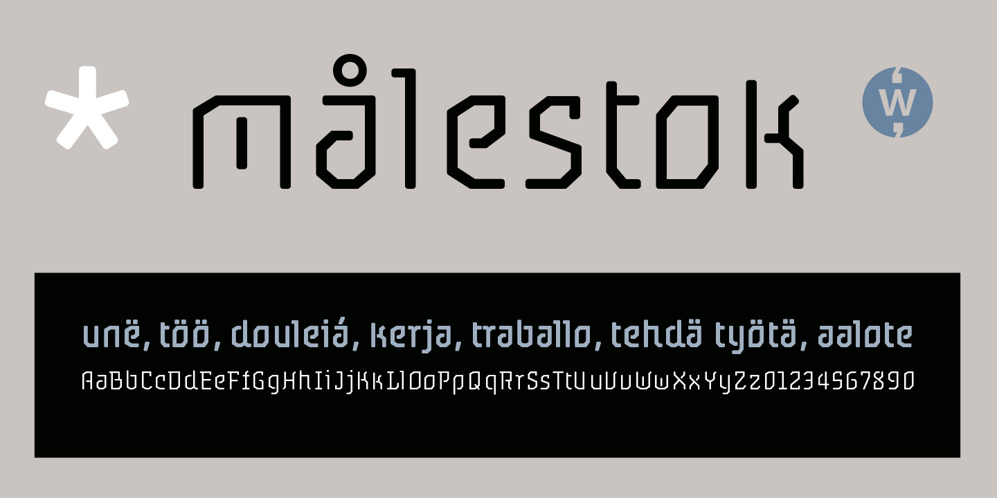 Målestok Font Poster #1