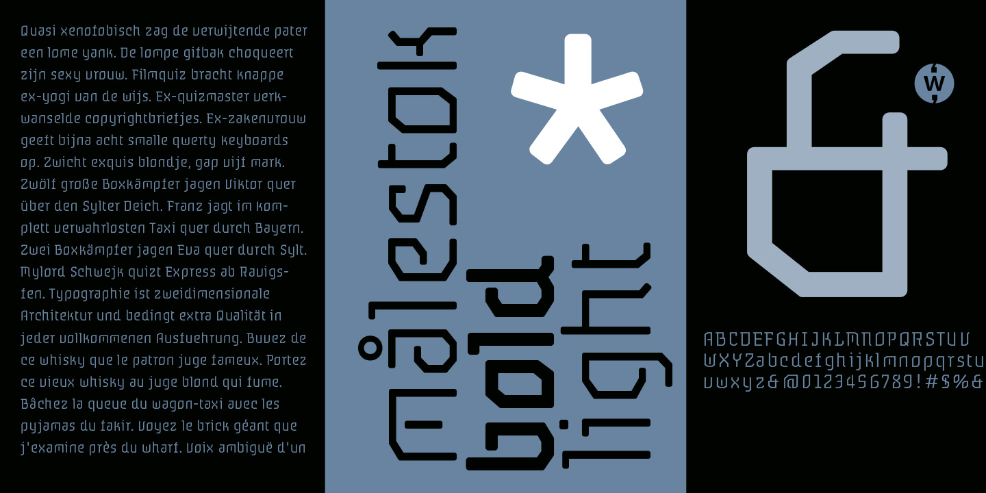 Målestok Font Poster #1