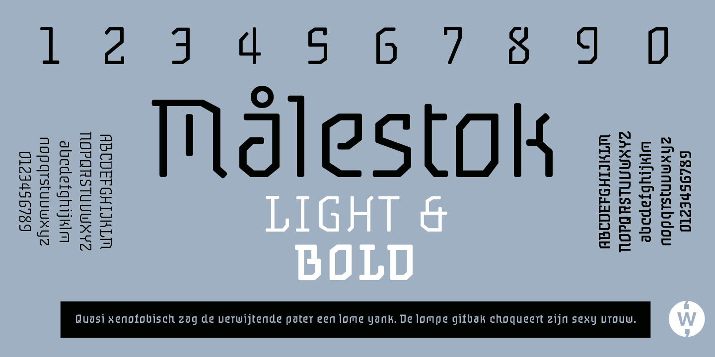 Målestok Font Poster #1