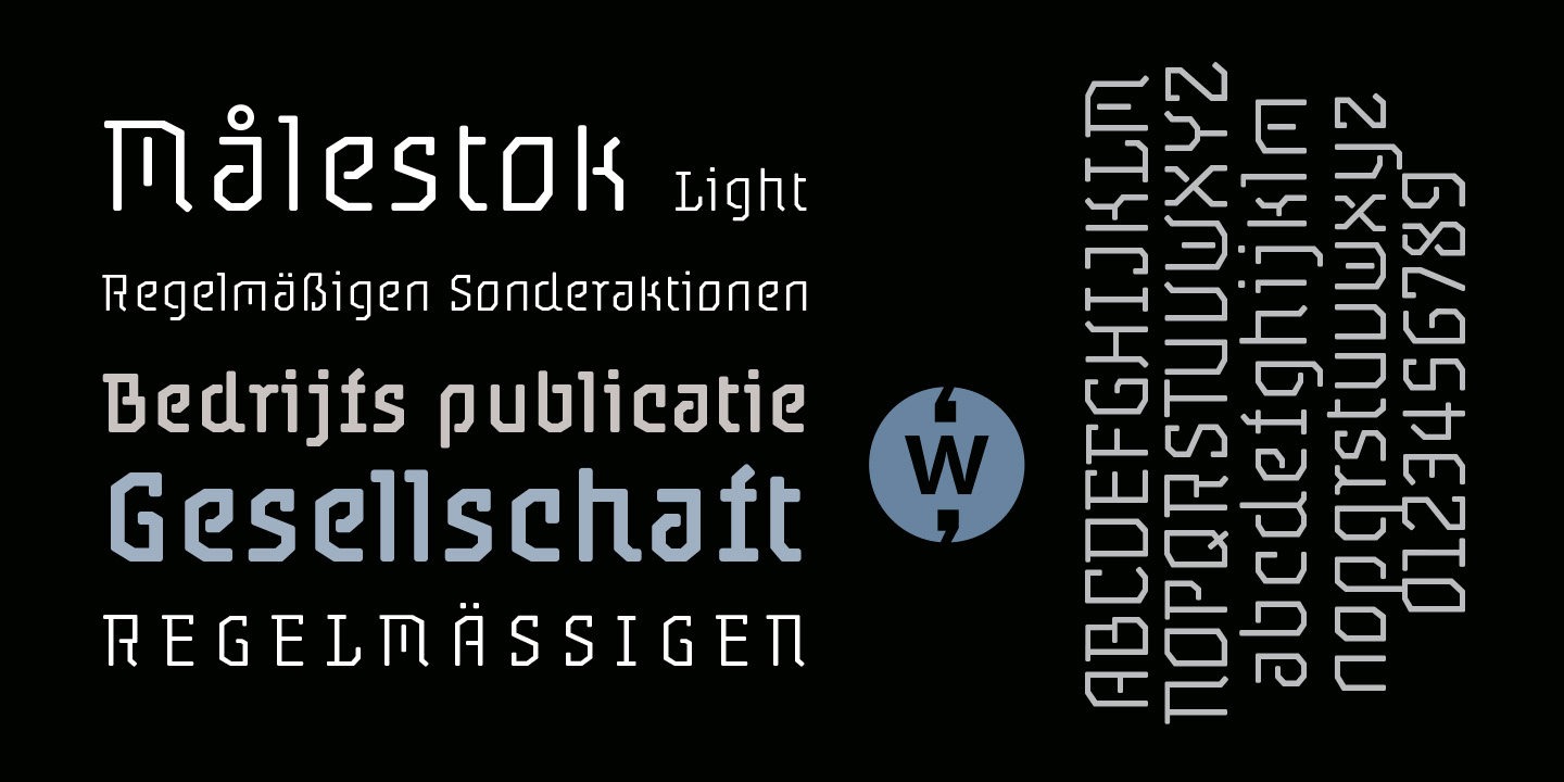 Målestok Font Poster #1